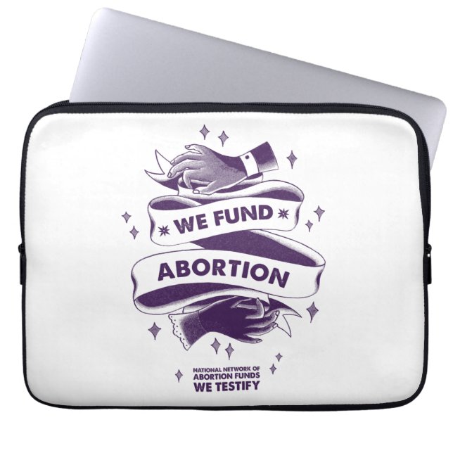 Vi betalar abortbärbar datorfodral (Framsidan)