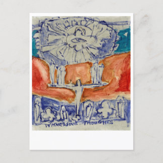 Vi bevittnar tankar. Eckhart Tolle. Vykort