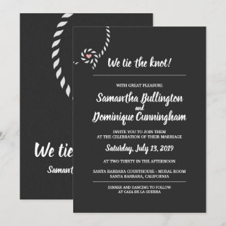 Vi binder fnurrabröllopinbjudan inbjudningar