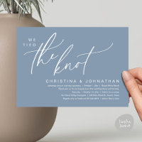 Vi binder ihop Knot Romantic Bröllop Elopement Mid