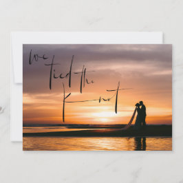 Vi binder ihop meddelandet om att Knot Photo Elope Inbjudningar