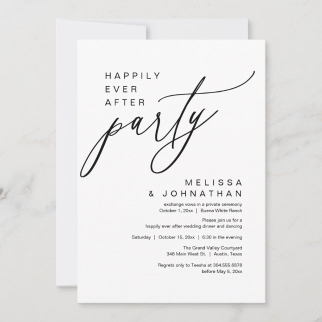 Vi binder knut, Romantic Bröllop Party Inbjudningar (Framsida)