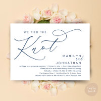 Vi binder samman Knot, Bröllop Elopement Dinner Pa