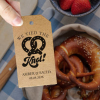 Vi binder samman Knot Pretzel Bröllop Märkre