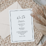 Vi bjuder bara in minimalistiskt. inbjudningar<br><div class="desc">Den här enkla minimalisten vi gör bröllopsinbjudan är perfekt för din elegant moderna bröllop. Den här designen har ett svart, enkelt skript på en ljusvit bakgrund i neutralten som matchar ditt klassiska bröllop eller minimalistiska boho bröllop i vår, sommar, fall eller vinter. Jag ber er att ni kan ställa frågor...</div>
