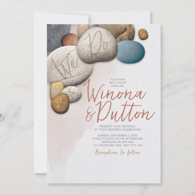 Vi bjuder in bröllop inbjudningar (Framsida)