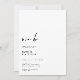 Vi bjuder in bröllop inbjudningar