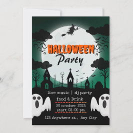 Vi bjuder in Halloween till dina vänner och familj Inbjudningar