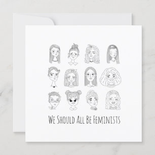 Vi bör alla vara feminister Doodle Art