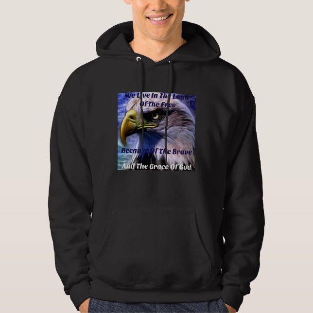 Vi bor i delstaten Free-Gratitude Design-2 Hoodie (Framsida)