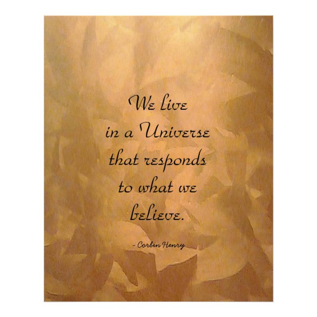 Vi bor i en universell offert - koppar fototryck (Framsidan)