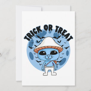 Vi bor i Kärlek. Vi Ljuger Blue Cat Tiktok Meme Inbjudningar
