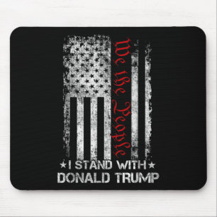 Vi bor med Donald Trump USA flagga t Musmatta