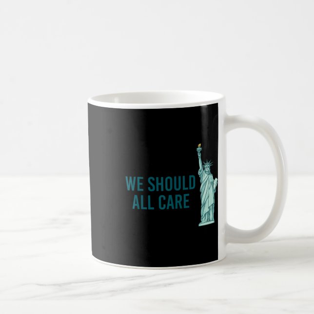 Vi borde alla bry oss  kaffemugg (Höger)