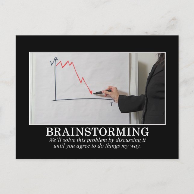 Vi Brainstorm tills du håller med mig Vykort (Framsida)