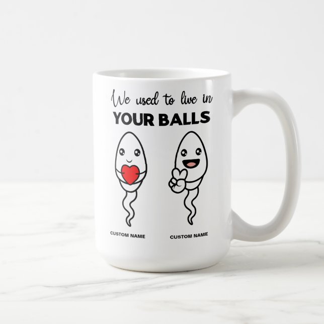 Vi brukade bo i ditt Bollar, det anpassade namnet  Kaffemugg (Höger)