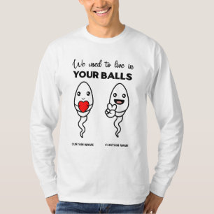 Vi brukade bo i ditt Bollar, det anpassade namnet T Shirt