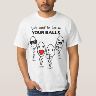 Vi brukade bo i ditt Bollar, det anpassade namnet T Shirt