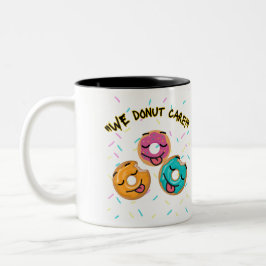 Vi bryr oss inte Två-Tonad mugg