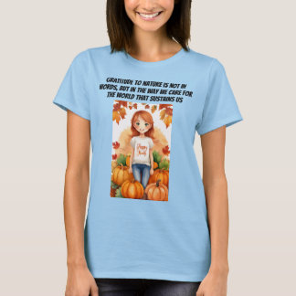 Vi bryr oss om den värld som upprätthåller oss t shirt