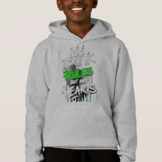 Vi bryter Regler men inte Hearts-Graffiti Hoodie T Shirt