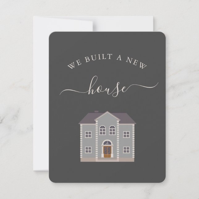 Vi Byggde ett nytt hus som vi Flyttat ett tillkänn (Framsida)
