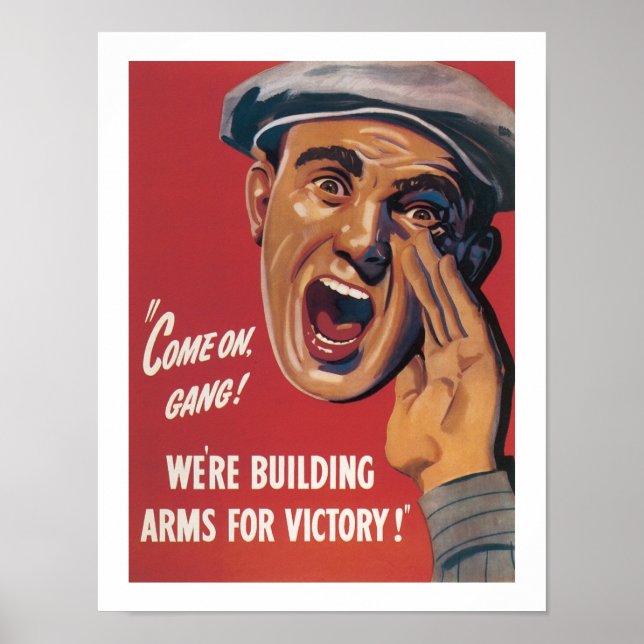 Vi Bygger Arm för Victory Poster (Framsidan)