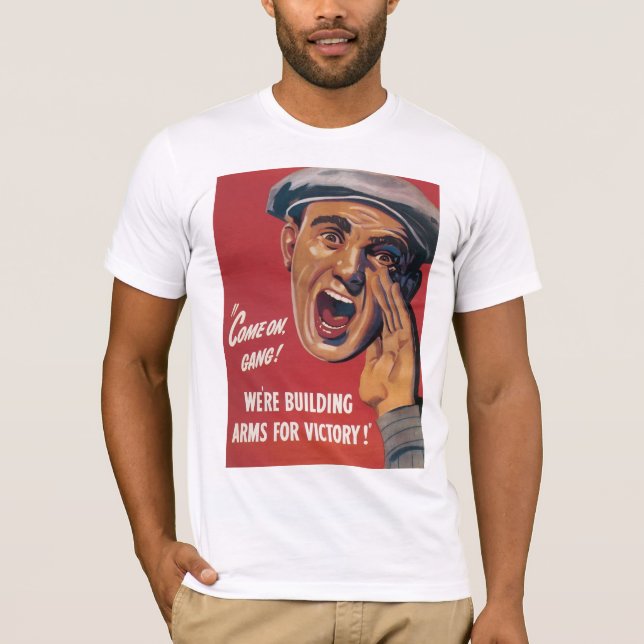 Vi Bygger Arm för Victory T Shirt (Framsida)