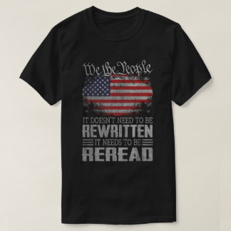 Vi citerar den amerikanska konstitutionen t shirt