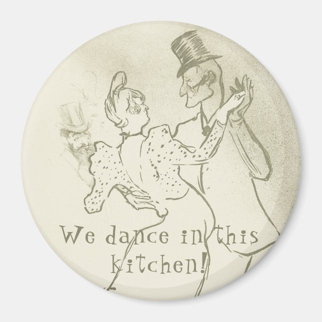 Vi dansar i köket | Lautrec, Dancing-par Magnet (Framsidan)
