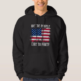 Vi, den 4 juli, i USA flagga, den ädla Distress Hoodie