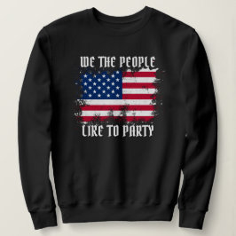 Vi, den 4 juli, i USA flagga, den ädla Distress T Shirt