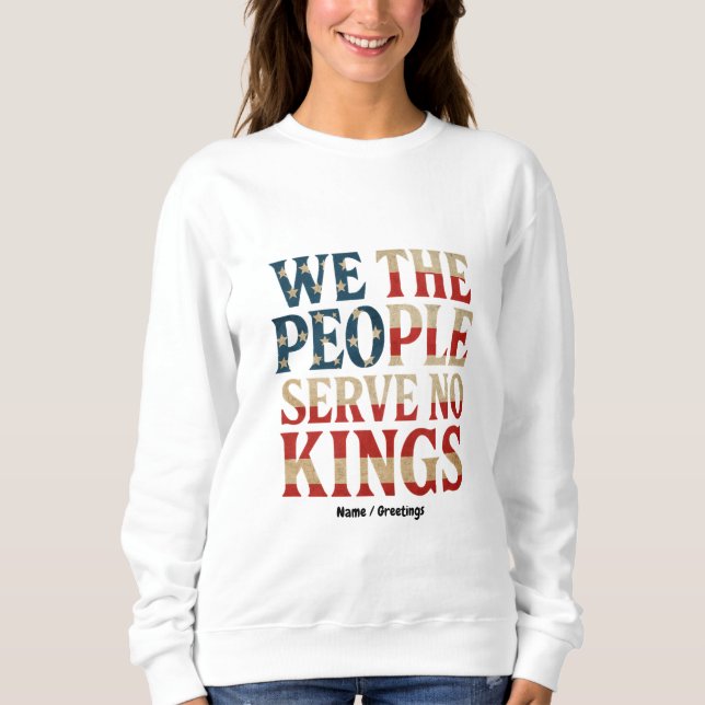Vi, den  folkpartisten Kung-demokratipatriot T Shirt (Framsida)