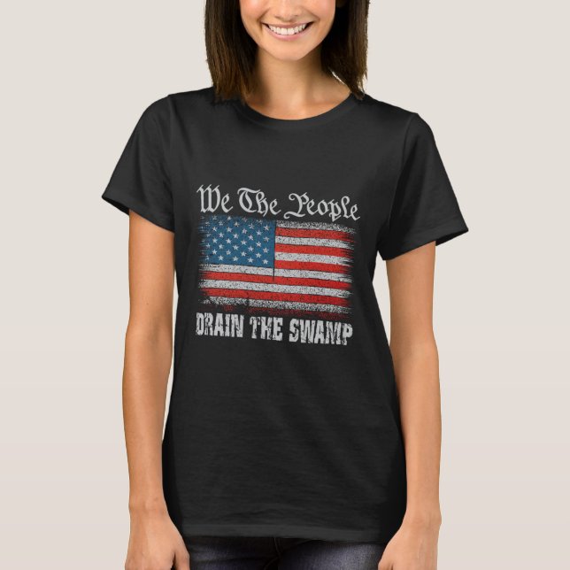Vi drar ut svampen USA P T Shirt (Framsida)