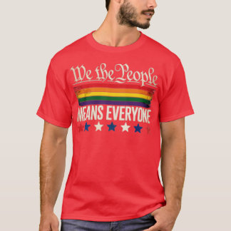 Vi Elaket Folkets rättigheter - alla USA:s grundla T Shirt