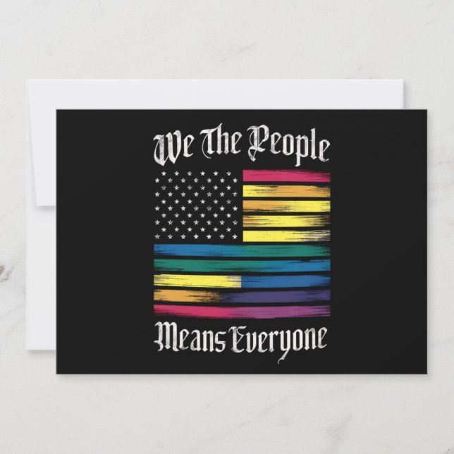 Vi Elaket People's All HBT Gay pride Gift Inbjudningar (Framsida)