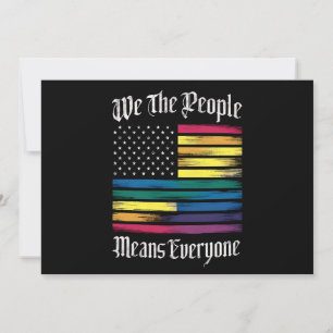 Vi Elaket People's All HBT Gay pride Gift Inbjudningar