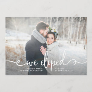 Vi Elope   Modern Rustic Photo Meddelande