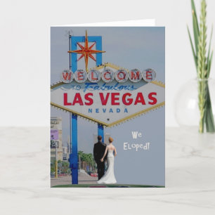 VI ELOPED! B&G i det Las Vegas kortet Meddelande