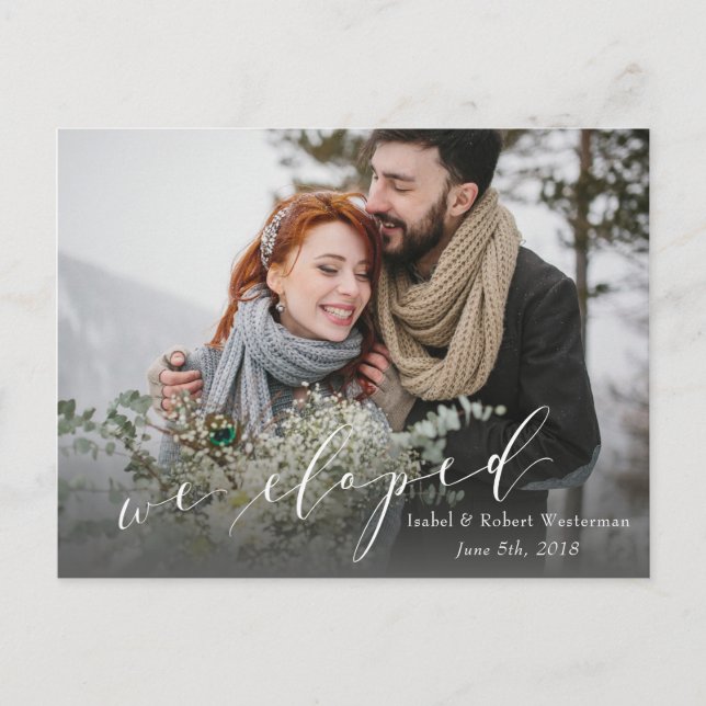 VI ELOPED MEDDELANDE VYKORT (Framsida)