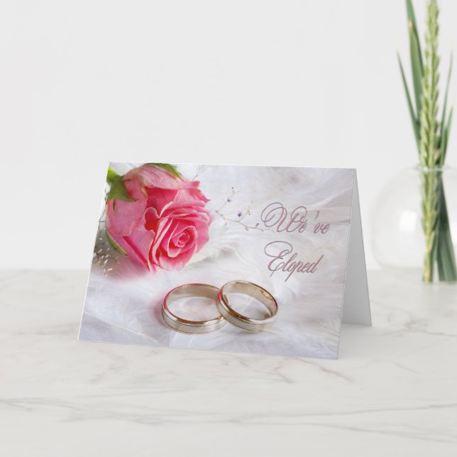 Vi Eloped meddelanderymning för att gifta sig Meddelande (Framsida)
