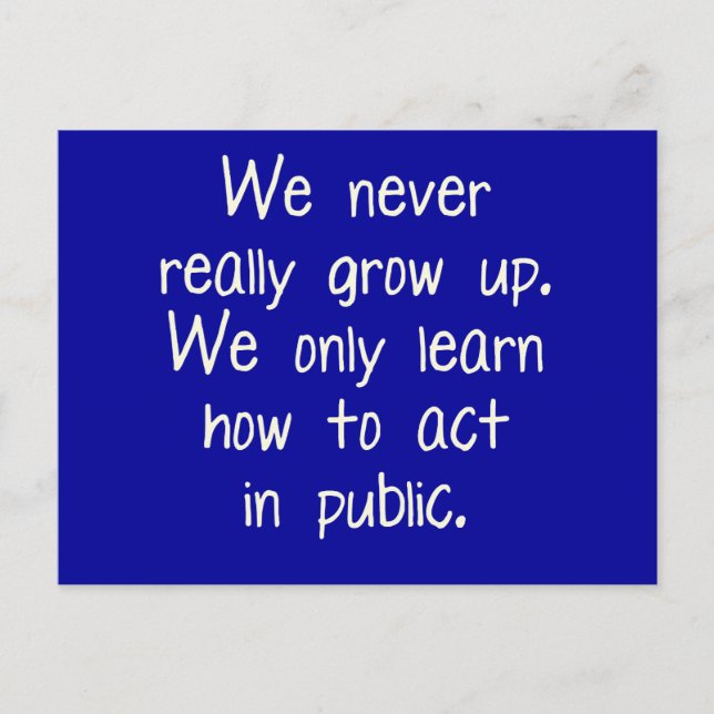 Vi får aldrig verkligen upp vykort (Framsida)