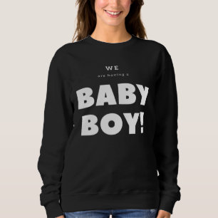 Vi får en babypojke t shirt