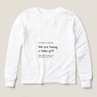 Vi Får en Lille Tjej – Söt Bebis Tjej Annon T Shirt
