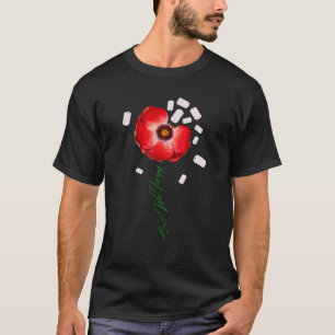 Vi får inte glömma Red Poppy Flower T Shirt