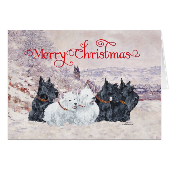 Vi fem vinter hälsningskort (Framsidan Horizontal)