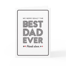 Vi Fick den Bästa Pappa Nånsin Grattiskort