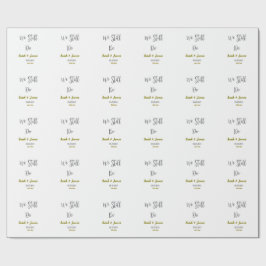 Vi firar fortfarande bröllop-årsdagen av grått gul presentpapper