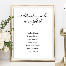 Vi firar med oss i andan med Namn Bröllop