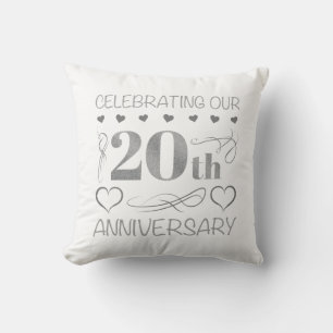 Vi firar vår 20-årsjubileum kudde
